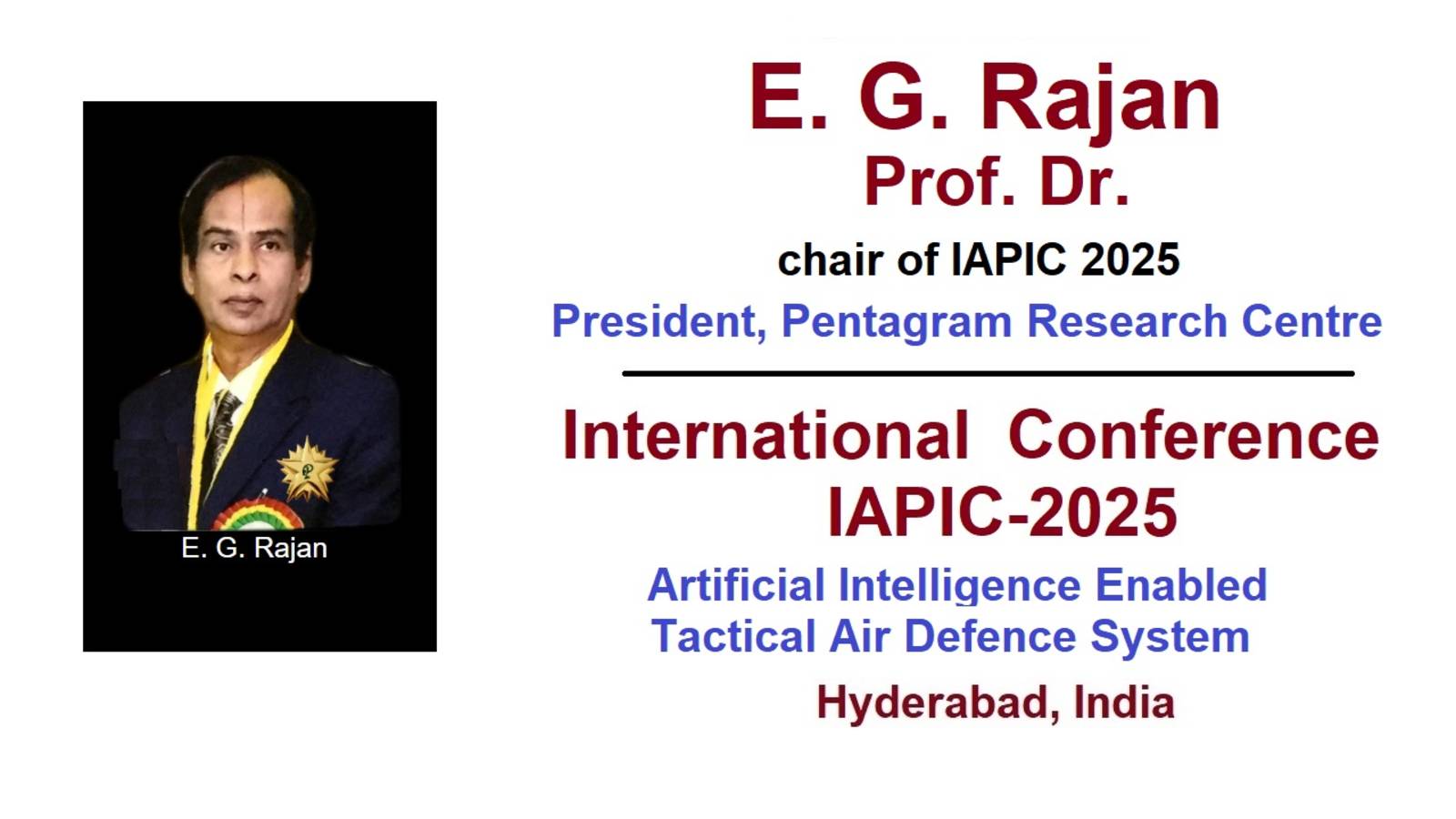Ethirajan Govinda Rajan, Artificial Intelligence Enabled Tactical Air Defence System
