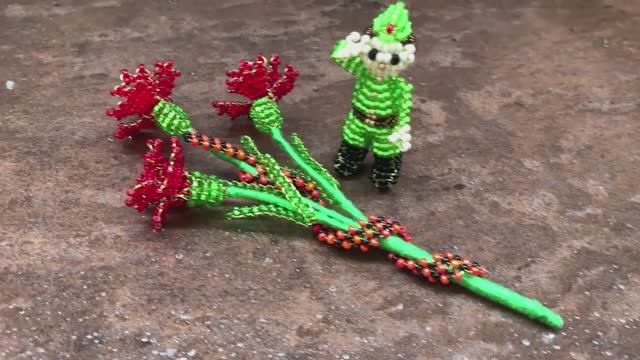 День Победы из бисера / фигурки из бисера ко Дню Победы / идеи из бисера / бисероплетение / смотреть онлайн