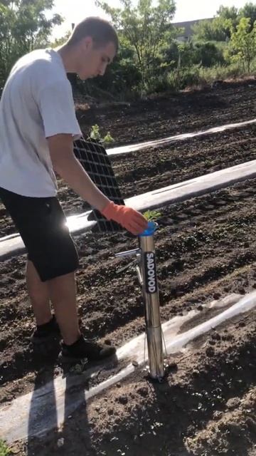 Высадка рассады пистолетом 🌱🍉 смотреть онлайн