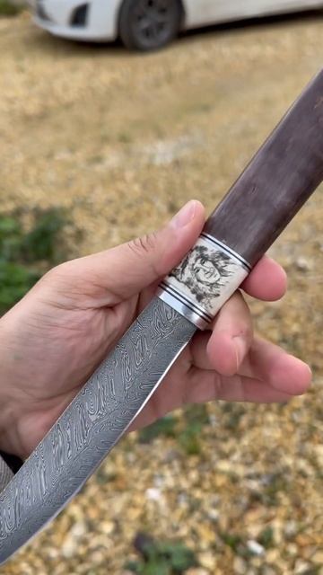 Якутский нож из дамасской стали смотреть онлайн