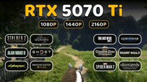 RTX 5070 Ti | Test in 20 GAMES | 1080p, 1440p, 4k | R7 9800x3D