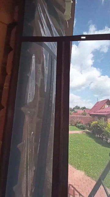 Москитная дверь для террасы из сетки антикошка. #like #reel смотреть онлайн