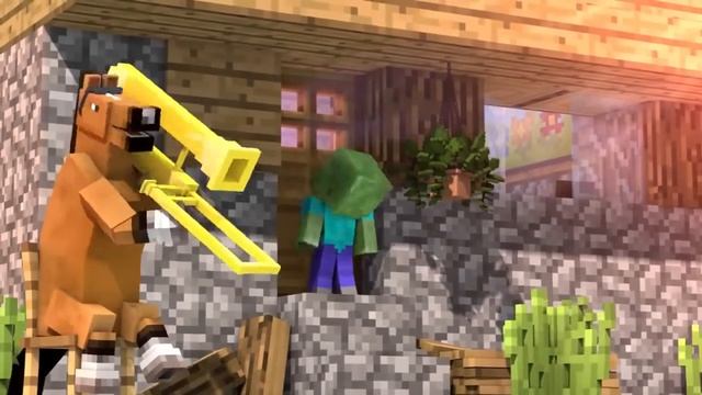 Minecraft прикольная Анимация! смотреть онлайн