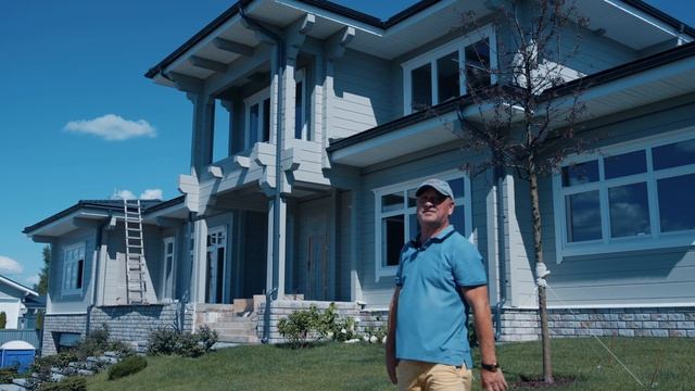 Обзор дома из клееного бруса «ТАМАК» в стиле Райта