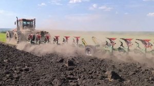 Испытания Кировец К-746 с плугом 10 корпусов