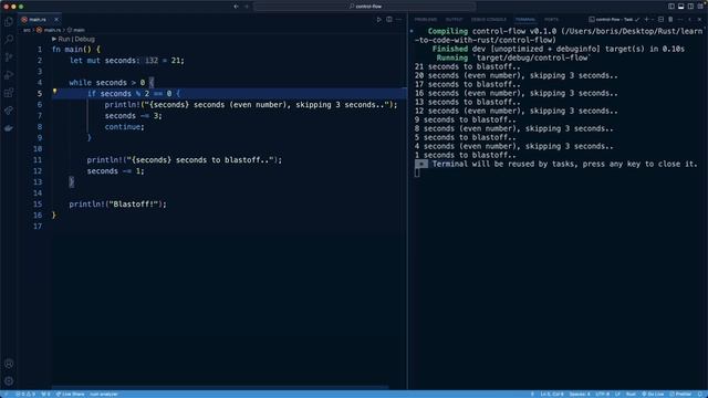 5.010. While Loop смотреть онлайн