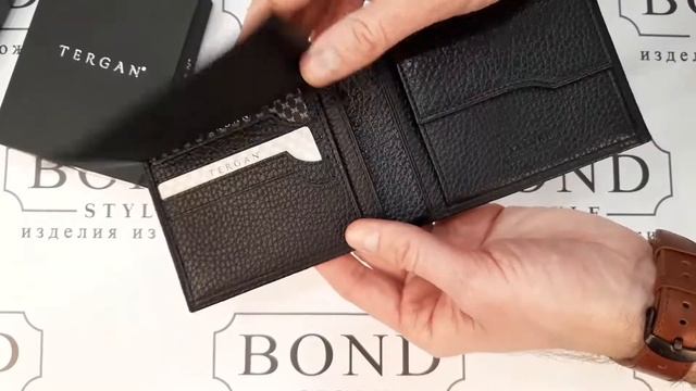 Портмоне TERGAN 1469 Siyah-floater | Натуральная Кожа |