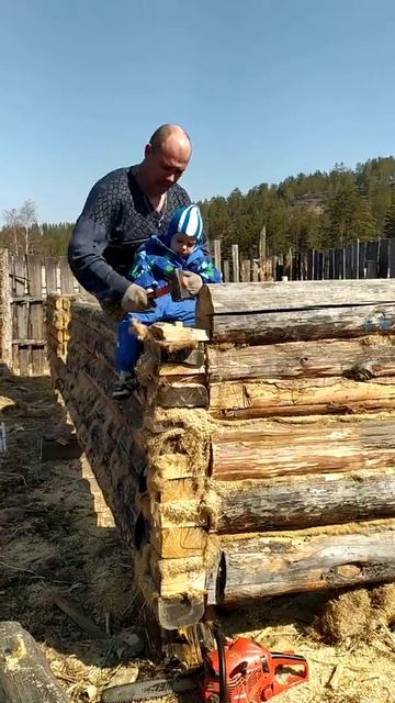 Строим баню с сыном смотреть онлайн