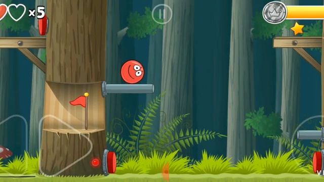 Прохождение игры красный шарик 4 #5 смотреть онлайн