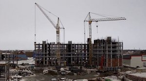 Старички работают! Башенный кран КБ-405 и КБ-408