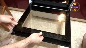 Снимаем стекло Дверцы. Плита Hansa