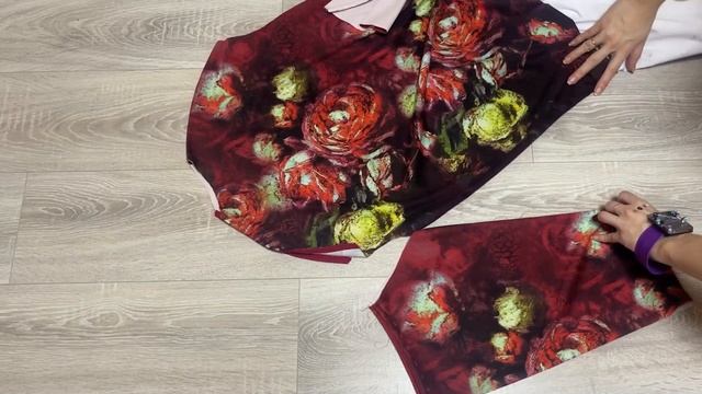 Шьем платье в пионы по журналу Patrones