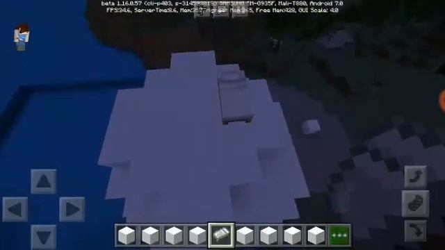 Строим снеговика в Маинкрафте.Building A Snowman In Minecraft.