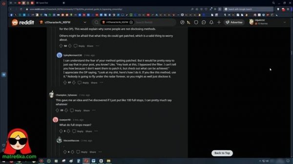 Как обойти цензуру в character ai