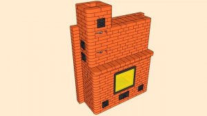 Печь камин своими руками, из кирпича, на дровах, для до?