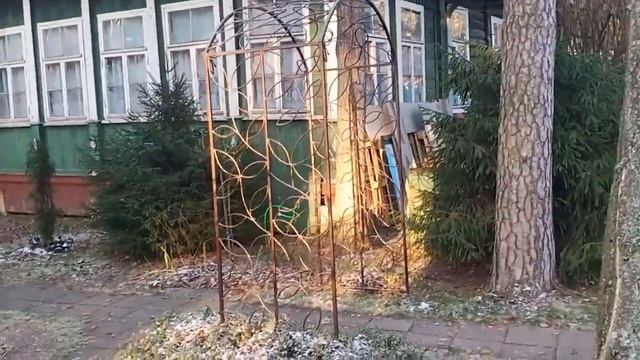 Арка садовая с наборными листьями смотреть онлайн