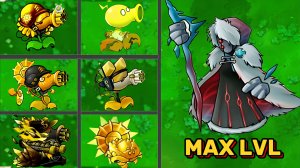 PVZ 1 Fusion 2.5 Challenge: Все золотые растения против Ultimate Queen Zombie – Кто победит?