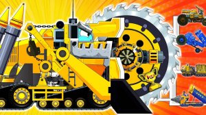 Мультфильмы про танки. Гигантская Пила-Бульдозер-Танк Разрушает Все! Мультики для детей и малышей