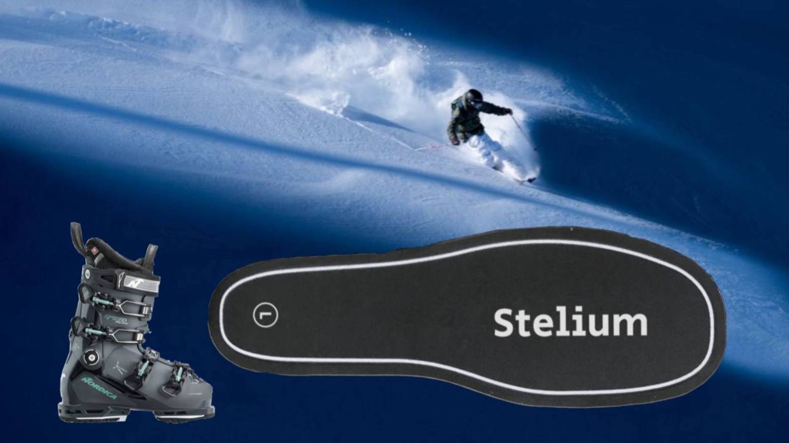 Инновационные стельки для горнолыжного спорта Stelium.