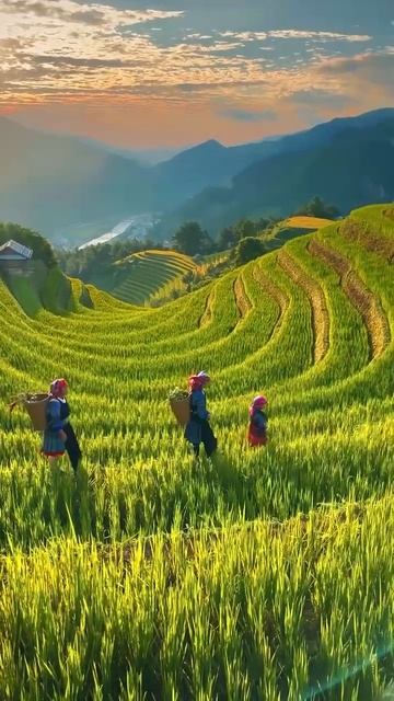 🇻🇳 Вьетнам Рисовые террасы Му Канг Чай находится в г смотреть онлайн