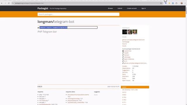 Телеграм бот: Разработка телеграм-бота на PHP8 с longman | CodeIgniter 4.5.1 и базой MySQL | Урок № смотреть онлайн