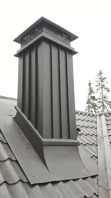 Кровельный комплект для каминного дымохода на металл?