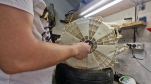 Замена подшипников в барабане  стиральной машины Candy