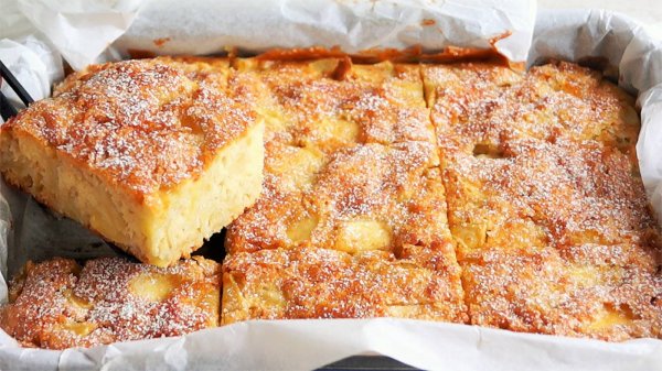 Простейший рецепт яблочного пирога на кефире