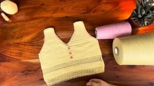 КРОП-ТОП КРЮЧКОМ на девочку 6-7 лет, обзор изделия, НЕ ма