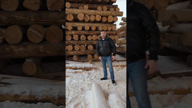 Дом из бревна! Построили из зимнего леса смотреть онлайн