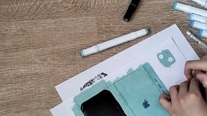 ТУТОР НА БУМАЖНЫЙ АЙФОН🩵☄️//TUTORIAL FOR IPHONE 15🫧@podliwonnn