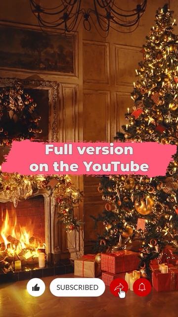 АСМР Рождественский вечер у камина | Звуки огня, елки и