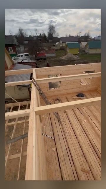 Сруб готов #стройка смотреть онлайн