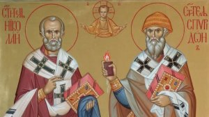 Молебен разным святым. Свято-Троицкий Александра Свирского монастырь.