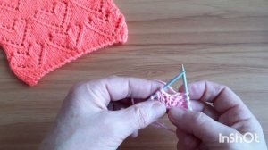 Вяжем сердечки спицами.Красивый ажурный узор.