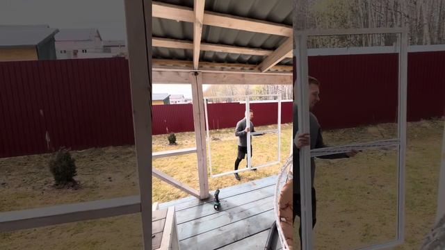 Монтаж алюминиевых раздвижных окон в беседку смотреть онлайн