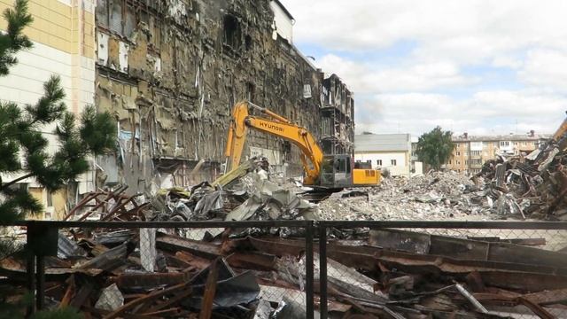 Снос ТРЦ "Зимняя вишня" в Кемерово №1 смотреть онлайн