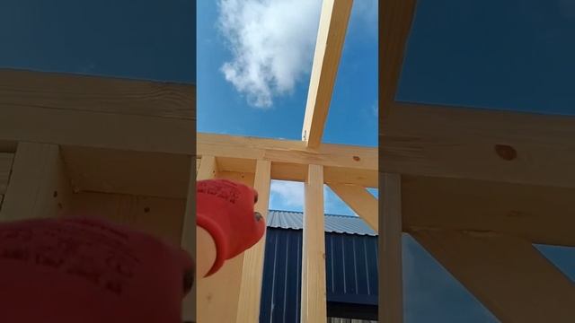 Это вам не бензопилой запиливать 😉 #ижс #сделайсам #ст