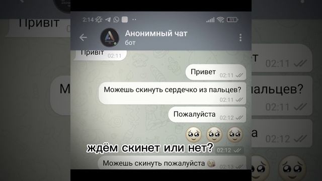 бот в коментах #shorts #анонимныйчат #знакомства #отношен? смотреть онлайн