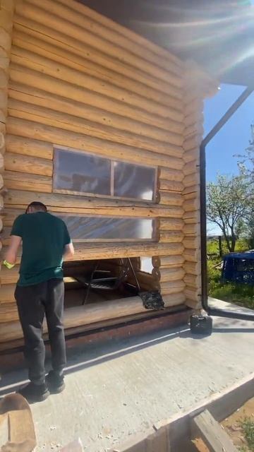 #конопатка сруба. Новый обьект смотреть онлайн