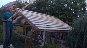 летняя беседка из дерева своими руками 1ч