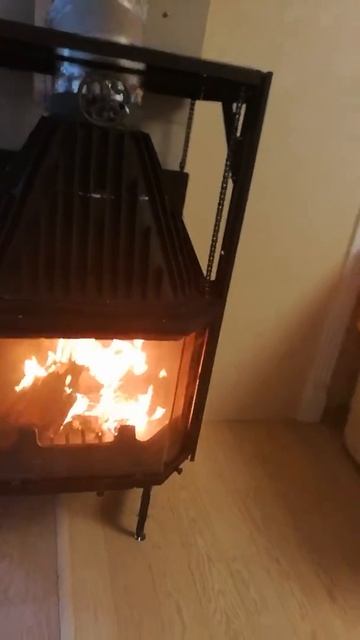 Камин, установка.