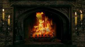 Заставка на телевизор камин HD