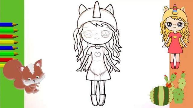 Как нарисовать МИЛЫЙ. просто, Рисунки для начинающих милашка смотреть онлайн