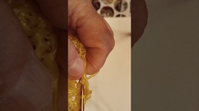 Как связать мочалку c вытянутыми петлями смотреть онлайн