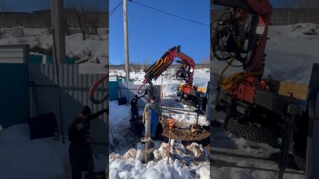 Бурение колодца машиной Сергиев посад смотреть онлайн