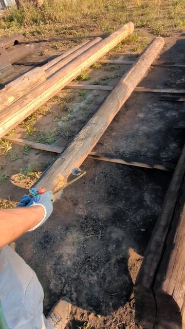 Обжиг бревен для дома 🏡 смотреть онлайн