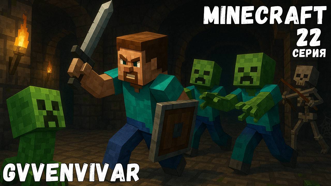 Закончил данж || Minecraft - 22 смотреть онлайн