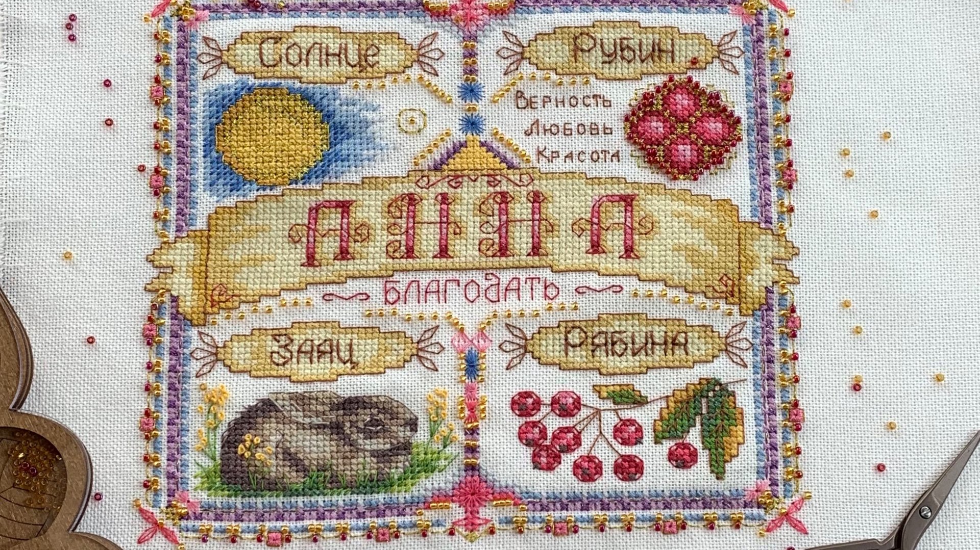 Вышивка крестом/Именной оберег ”Анна”от PANNA.2020 смотреть онлайн