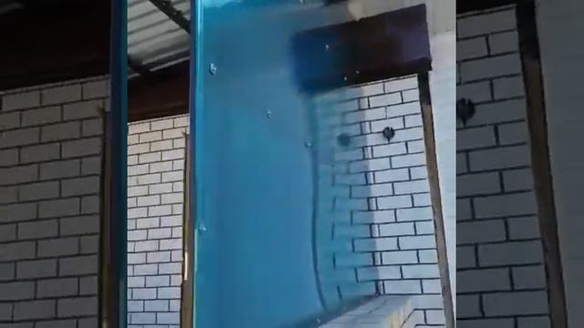 Навес и боковая часть из поликарбоната смотреть онлайн